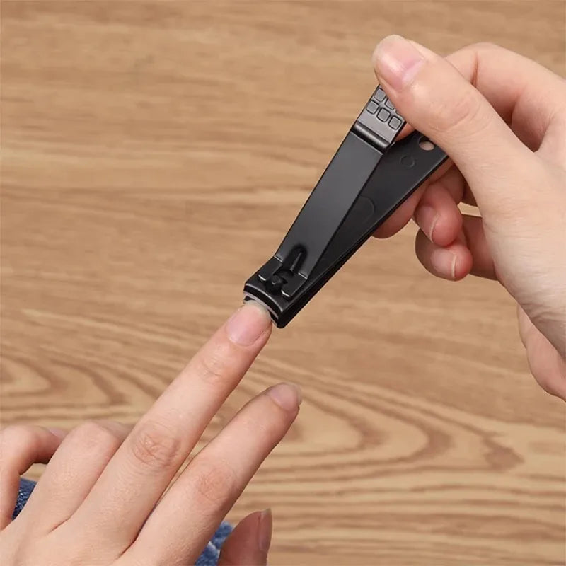 24pcs/18pcs/15pcs/10pcs/8pcs Black Stainless Steel Manicure Tools Set Including Nail Clippers And Cutters