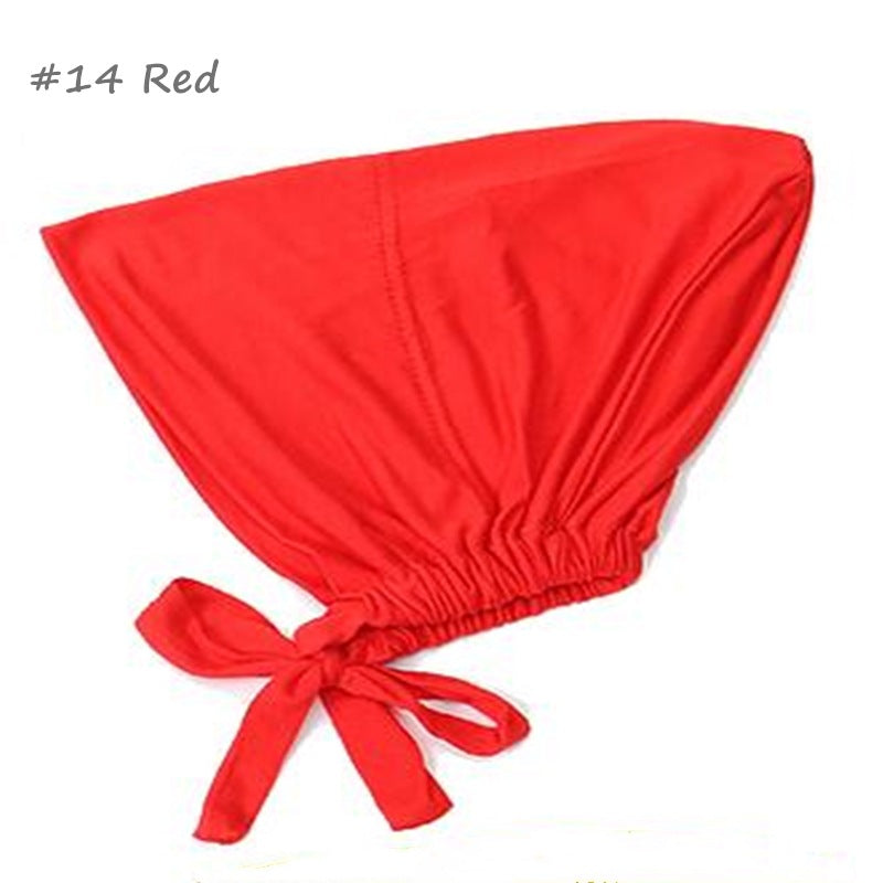 Inner Tie Back Hijab Cap Modal Turban Hat Inner Hijab Caps Islamic Underscarf Bonnet India Hat Female Headwrap Turbante Mujer