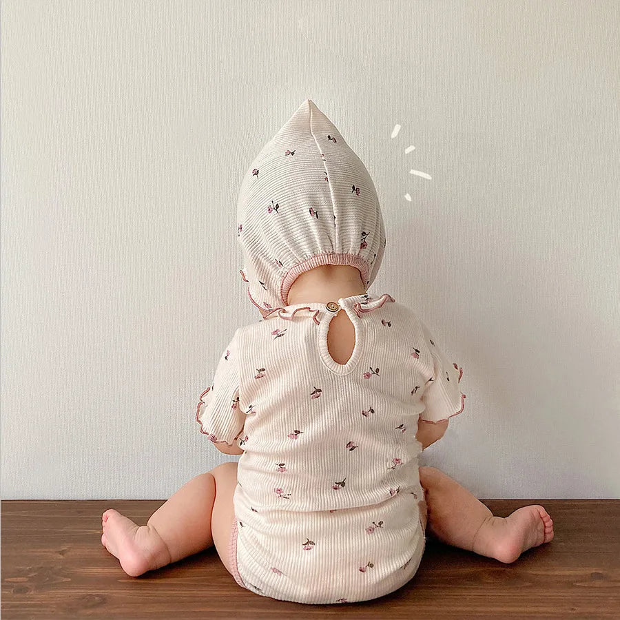 Summer Baby Clothes Toddler Girls Bodysuits Floral Infant Thin One Piece Newborn Outfit Clothes