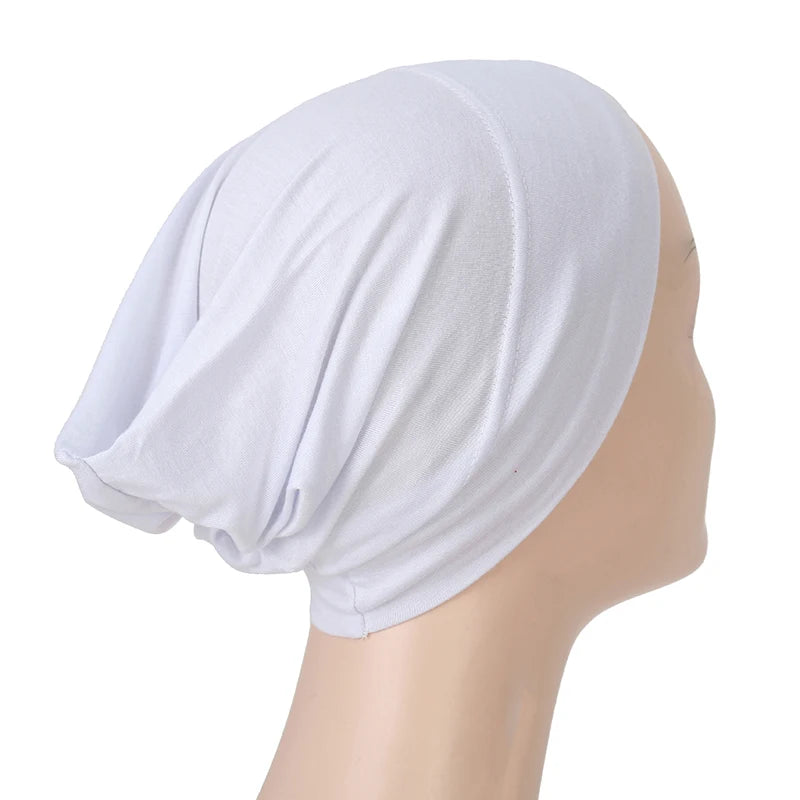 Islamic Black Sport Modal Hijab Undercap Abaya Hijabs For Woman Muslim Abayas Jersey Turbans Turban Instant Head Wrap Women Cap