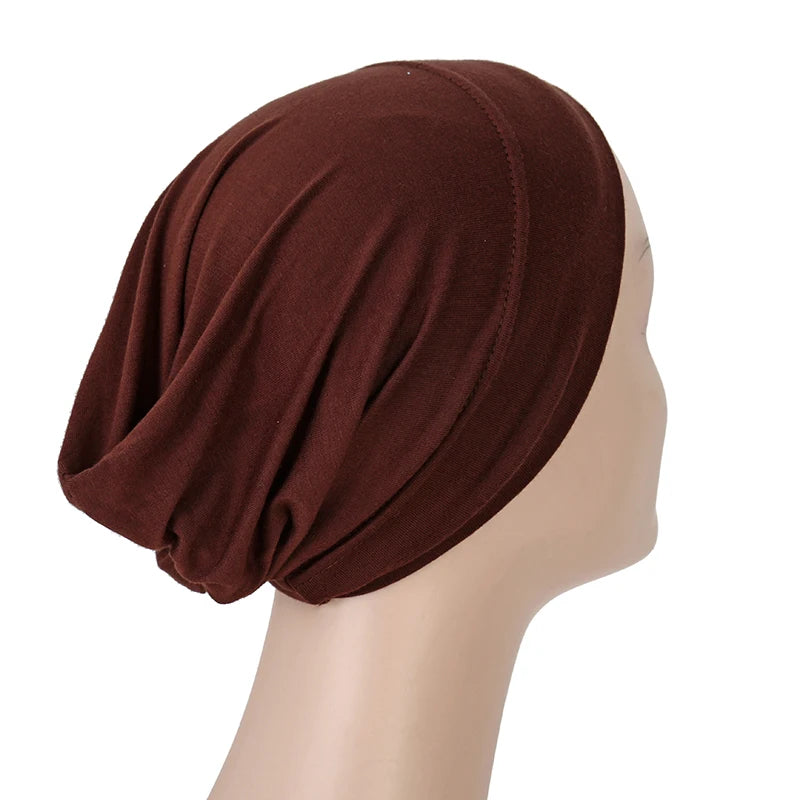 Islamic Black Sport Modal Hijab Undercap Abaya Hijabs For Woman Muslim Abayas Jersey Turbans Turban Instant Head Wrap Women Cap