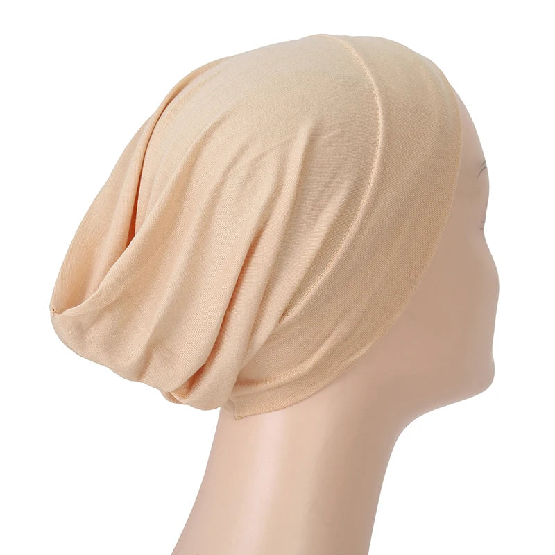 Islamic Black Sport Modal Hijab Undercap Abaya Hijabs For Woman Muslim Abayas Jersey Turbans Turban Instant Head Wrap Women Cap