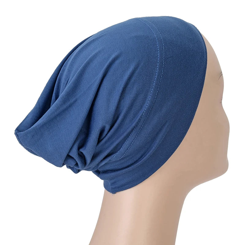 Islamic Black Sport Modal Hijab Undercap Abaya Hijabs For Woman Muslim Abayas Jersey Turbans Turban Instant Head Wrap Women Cap