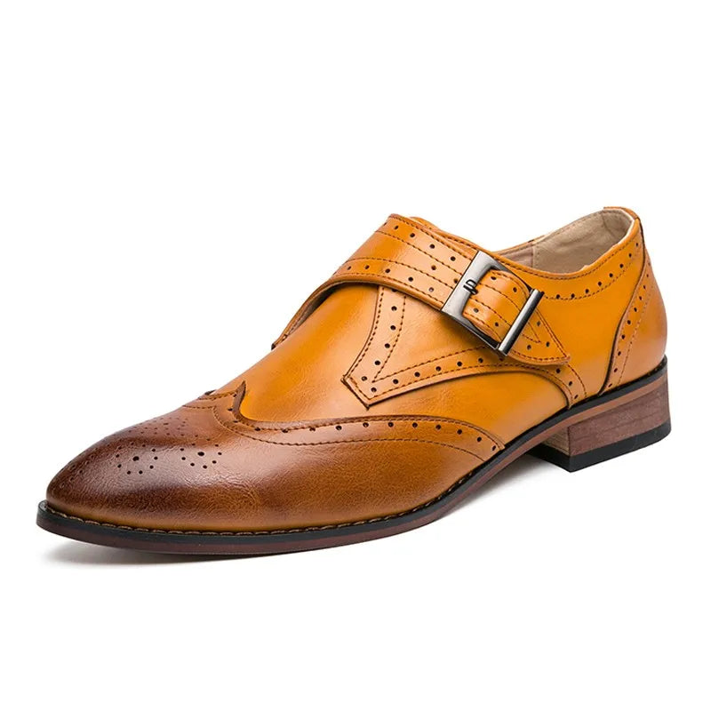 Fashion Party Brogue Shoes Big Size 48 47 Men Dress Shoes Wedding Leather Mens Oxfords Luxury Brand Business Formal Zapatos
