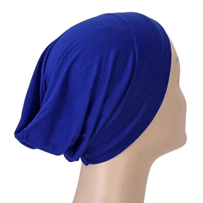 Islamic Black Sport Modal Hijab Undercap Abaya Hijabs For Woman Muslim Abayas Jersey Turbans Turban Instant Head Wrap Women Cap