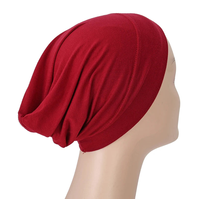 Islamic Black Sport Modal Hijab Undercap Abaya Hijabs For Woman Muslim Abayas Jersey Turbans Turban Instant Head Wrap Women Cap