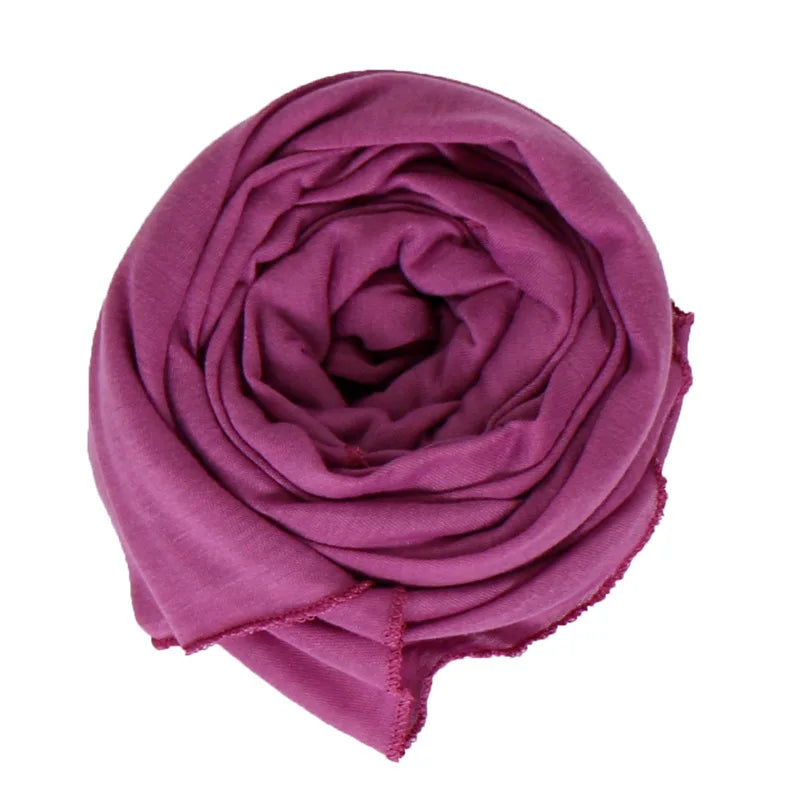 Muslim Jersey Hijab Scarf Women Double Loop Instant Scarf Femme Musulman Islamic Headscarf Cotton Shawl Wrap Bandana 180*85cm