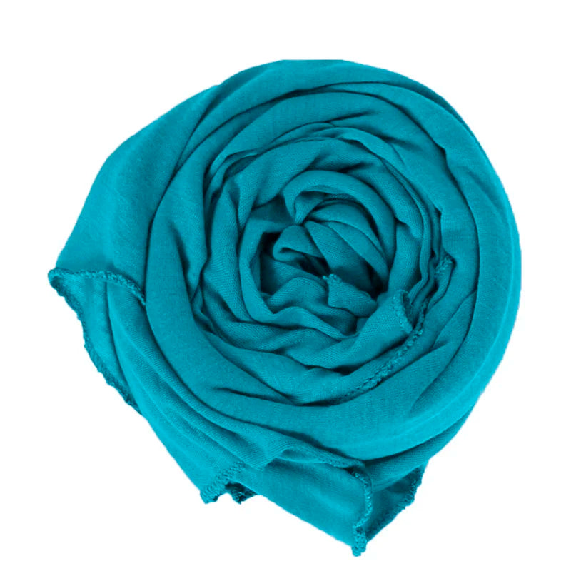 Muslim Jersey Hijab Scarf Women Double Loop Instant Scarf Femme Musulman Islamic Headscarf Cotton Shawl Wrap Bandana 180*85cm