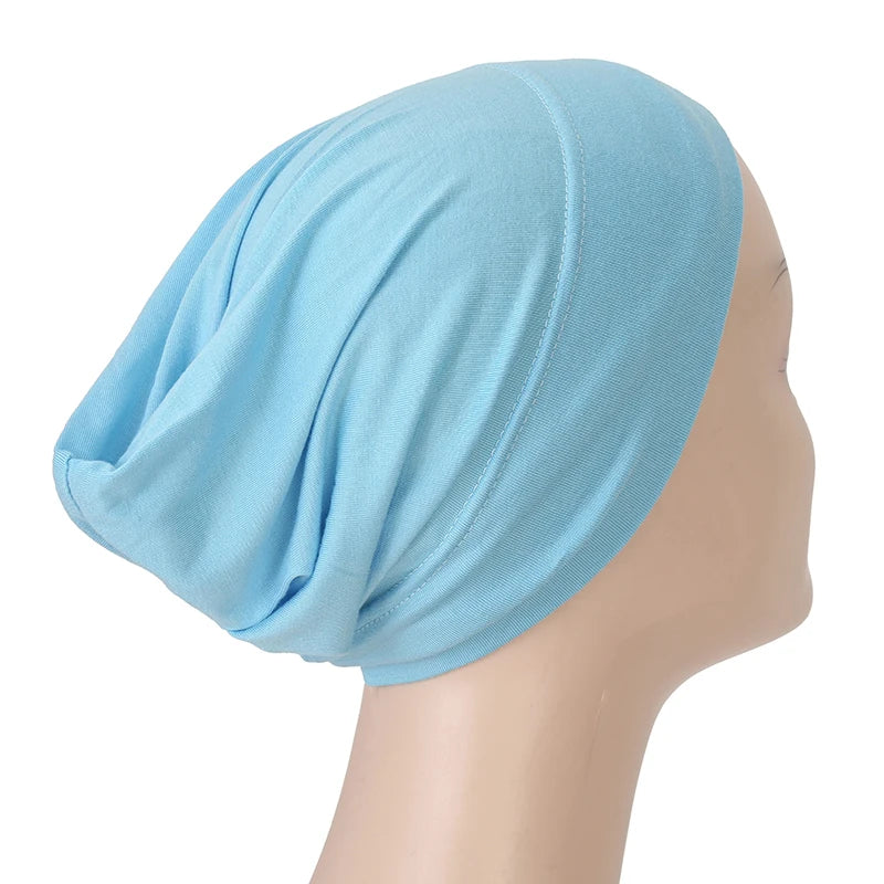 Islamic Black Sport Modal Hijab Undercap Abaya Hijabs For Woman Muslim Abayas Jersey Turbans Turban Instant Head Wrap Women Cap