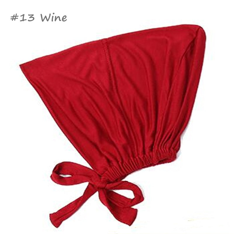 Inner Tie Back Hijab Cap Modal Turban Hat Inner Hijab Caps Islamic Underscarf Bonnet India Hat Female Headwrap Turbante Mujer