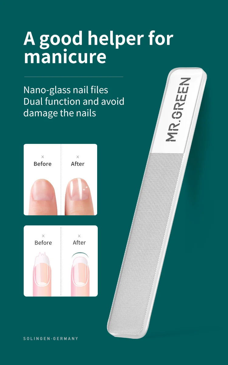 MR.GREEN Nail Clippers Stainless Steel Wide Jaw Opening Manicure Fingernail Cutter Thick Hard Ingrown Toenail Scissors tools