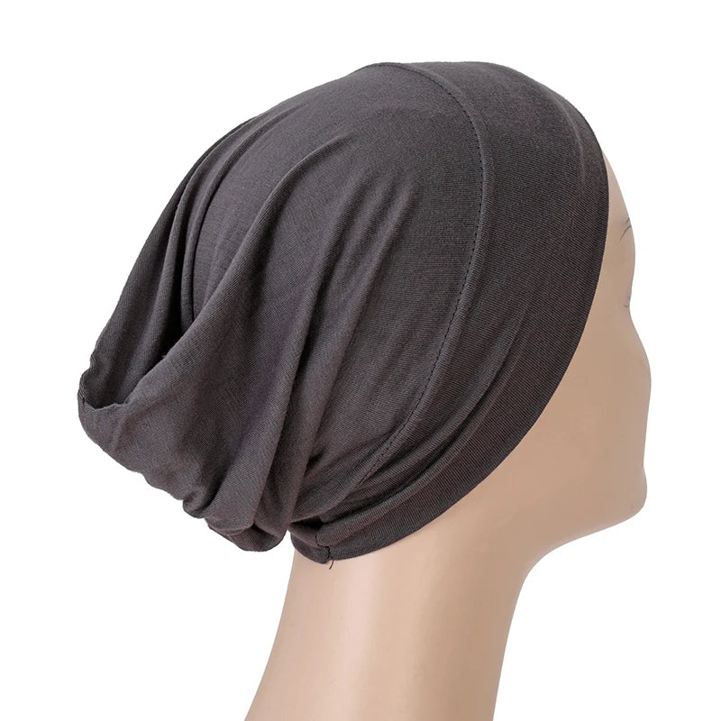 Islamic Black Sport Modal Hijab Undercap Abaya Hijabs For Woman Muslim Abayas Jersey Turbans Turban Instant Head Wrap Women Cap