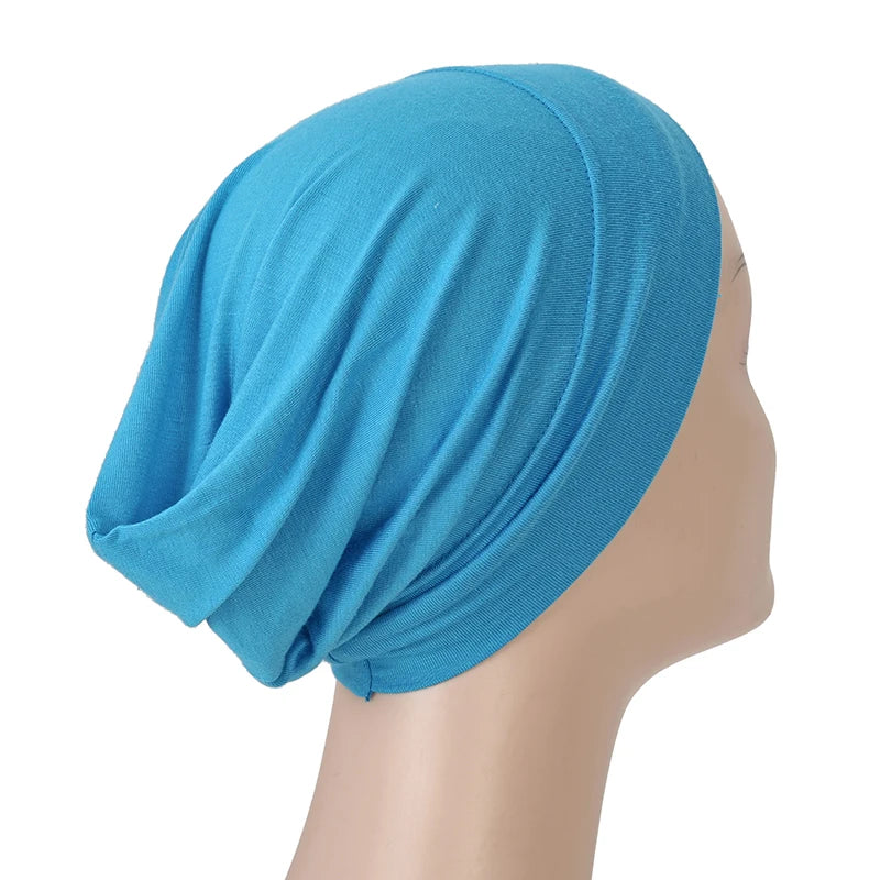 Islamic Black Sport Modal Hijab Undercap Abaya Hijabs For Woman Muslim Abayas Jersey Turbans Turban Instant Head Wrap Women Cap