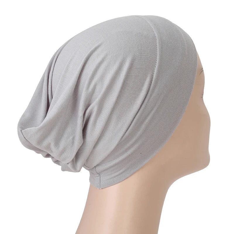 Islamic Black Sport Modal Hijab Undercap Abaya Hijabs For Woman Muslim Abayas Jersey Turbans Turban Instant Head Wrap Women Cap