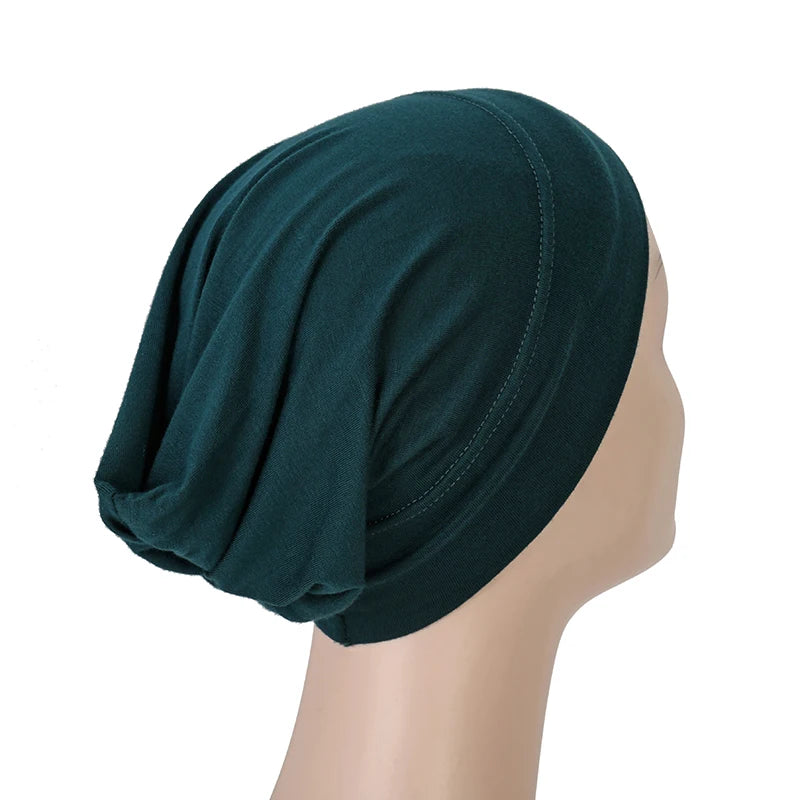 Islamic Black Sport Modal Hijab Undercap Abaya Hijabs For Woman Muslim Abayas Jersey Turbans Turban Instant Head Wrap Women Cap