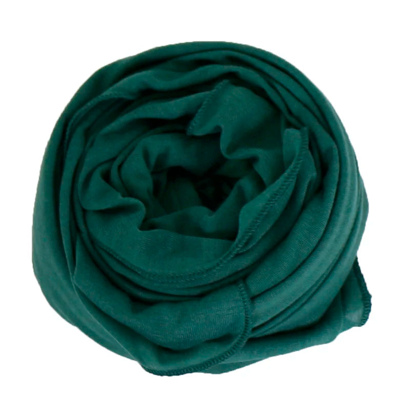 Muslim Jersey Hijab Scarf Women Double Loop Instant Scarf Femme Musulman Islamic Headscarf Cotton Shawl Wrap Bandana 180*85cm