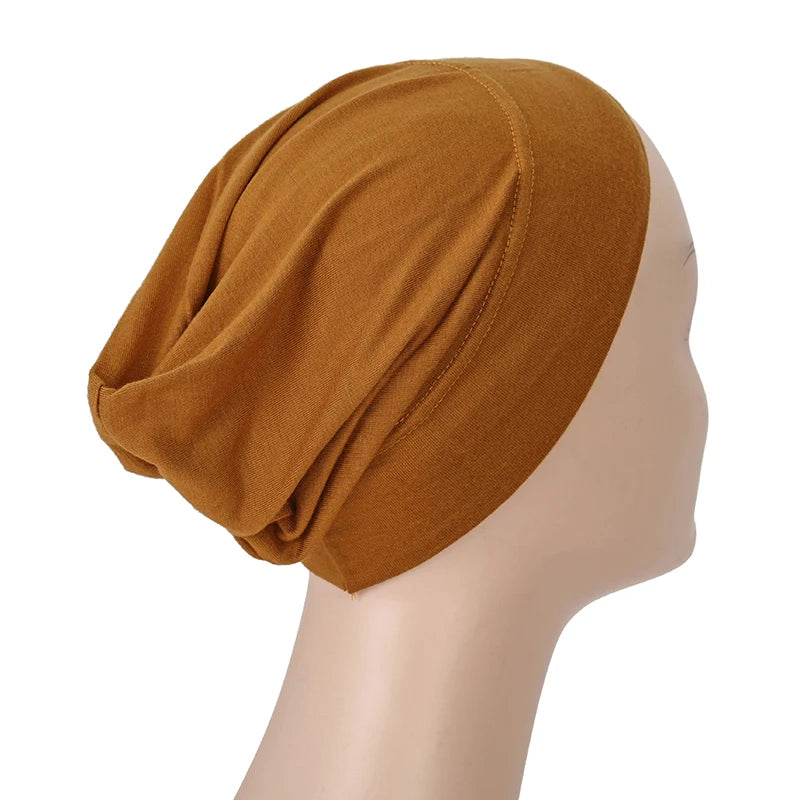 Islamic Black Sport Modal Hijab Undercap Abaya Hijabs For Woman Muslim Abayas Jersey Turbans Turban Instant Head Wrap Women Cap