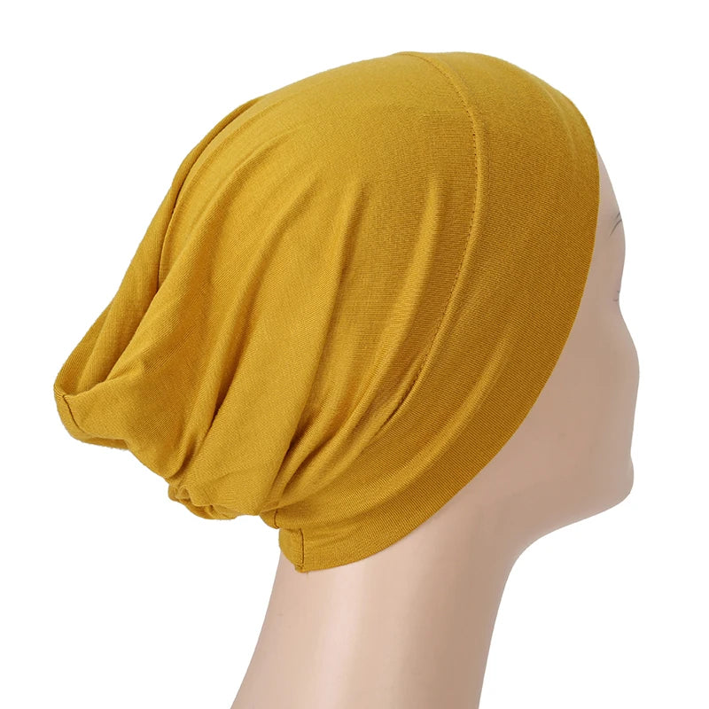 Islamic Black Sport Modal Hijab Undercap Abaya Hijabs For Woman Muslim Abayas Jersey Turbans Turban Instant Head Wrap Women Cap