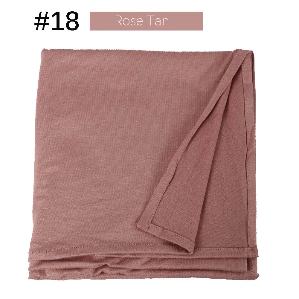 Musilim Women Strechy Jersey Hijab Good Stitch Stretch Jesey HIjabs Scarves Soft Turban Head Wraps HeadScarf