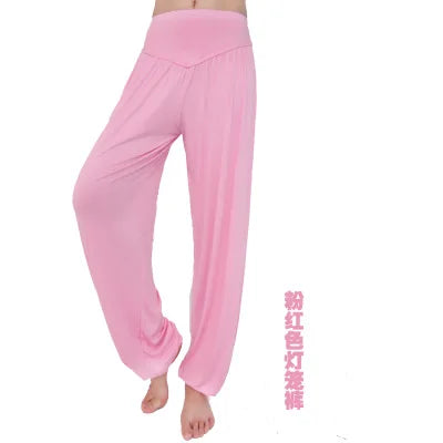 New Women casual harem pants high waist dance pants dance club wide leg loose long bloomers trousers plus size