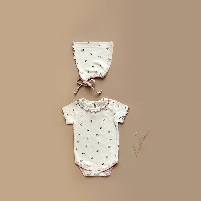 Summer Baby Clothes Toddler Girls Bodysuits Floral Infant Thin One Piece Newborn Outfit Clothes