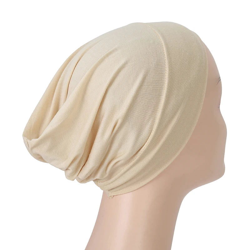 Islamic Black Sport Modal Hijab Undercap Abaya Hijabs For Woman Muslim Abayas Jersey Turbans Turban Instant Head Wrap Women Cap