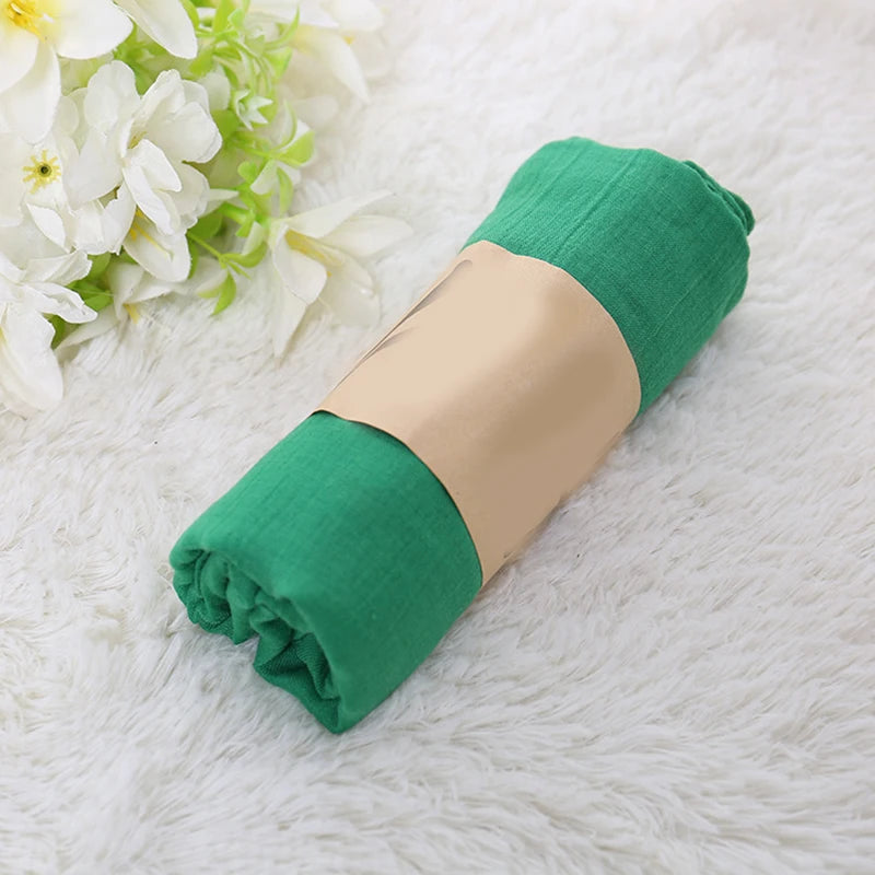 Soft Cotton Linen Scarf Women Muslim Crinkle Hijab Scarf Solid Color Islamic Head Shawls and Wraps Female Headscarf Headwear