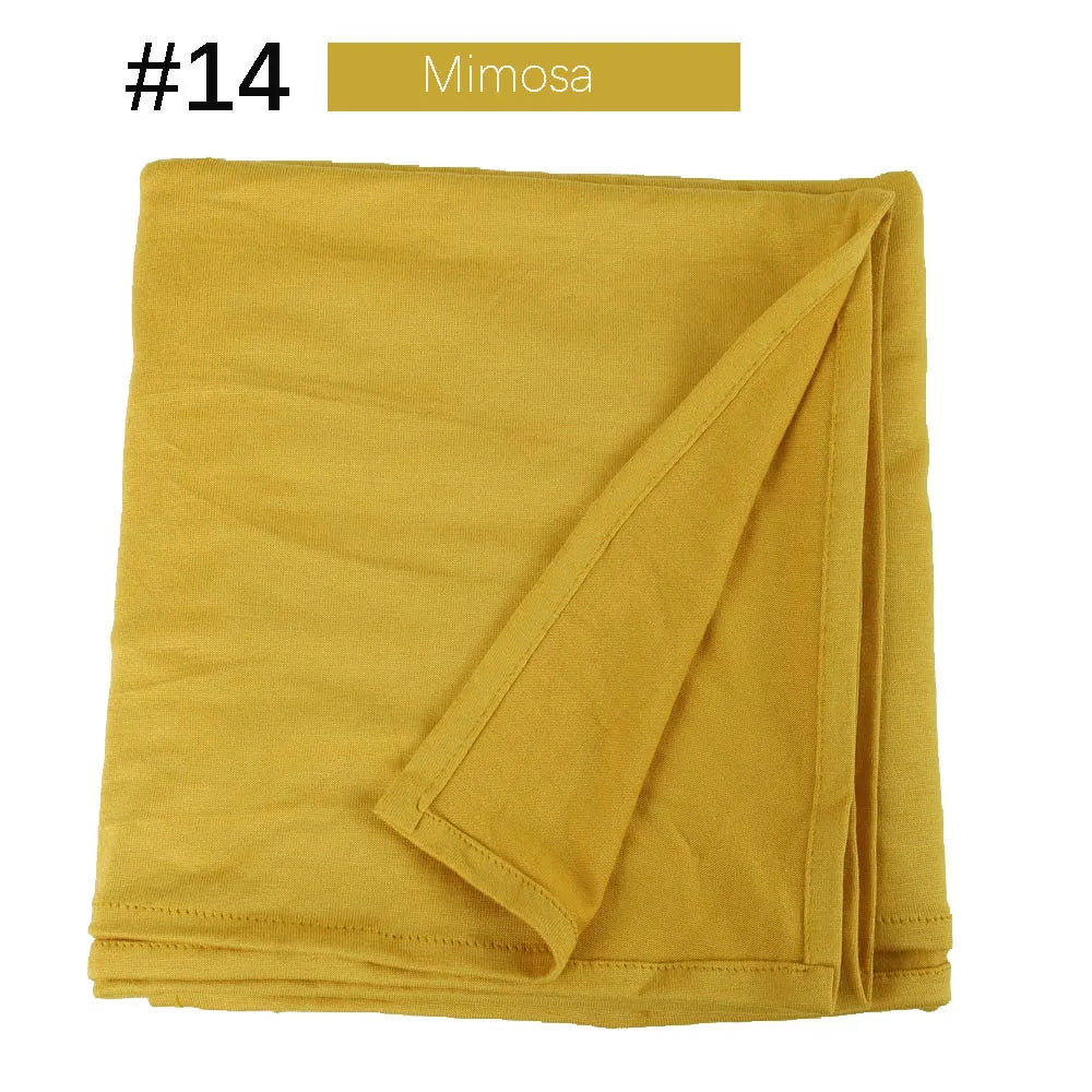 Musilim Women Strechy Jersey Hijab Good Stitch Stretch Jesey HIjabs Scarves Soft Turban Head Wraps HeadScarf