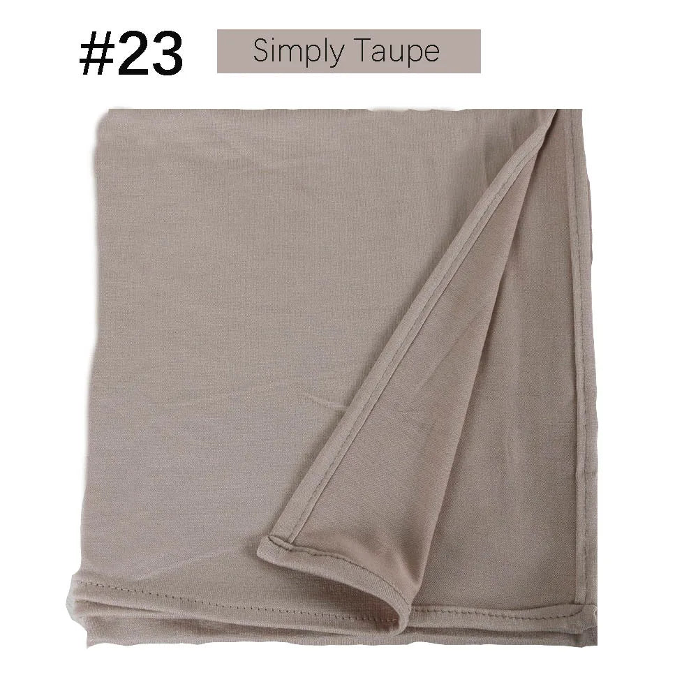 Musilim Women Strechy Jersey Hijab Good Stitch Stretch Jesey HIjabs Scarves Soft Turban Head Wraps HeadScarf