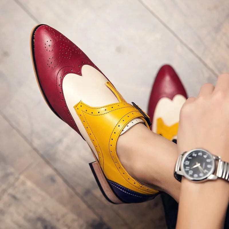 Fashion Party Brogue Shoes Big Size 48 47 Men Dress Shoes Wedding Leather Mens Oxfords Luxury Brand Business Formal Zapatos