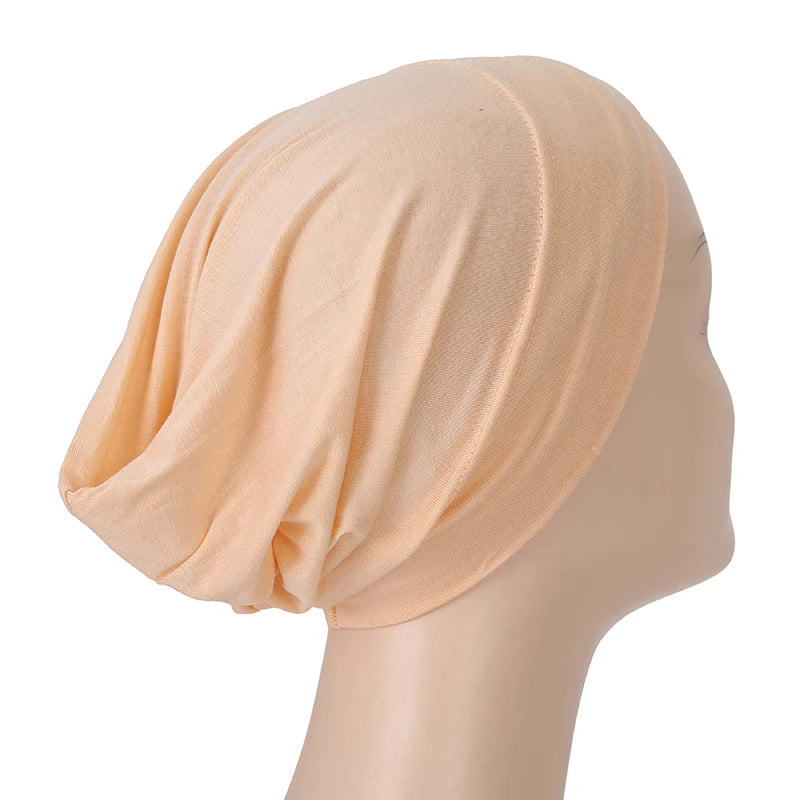 Islamic Black Sport Modal Hijab Undercap Abaya Hijabs For Woman Muslim Abayas Jersey Turbans Turban Instant Head Wrap Women Cap