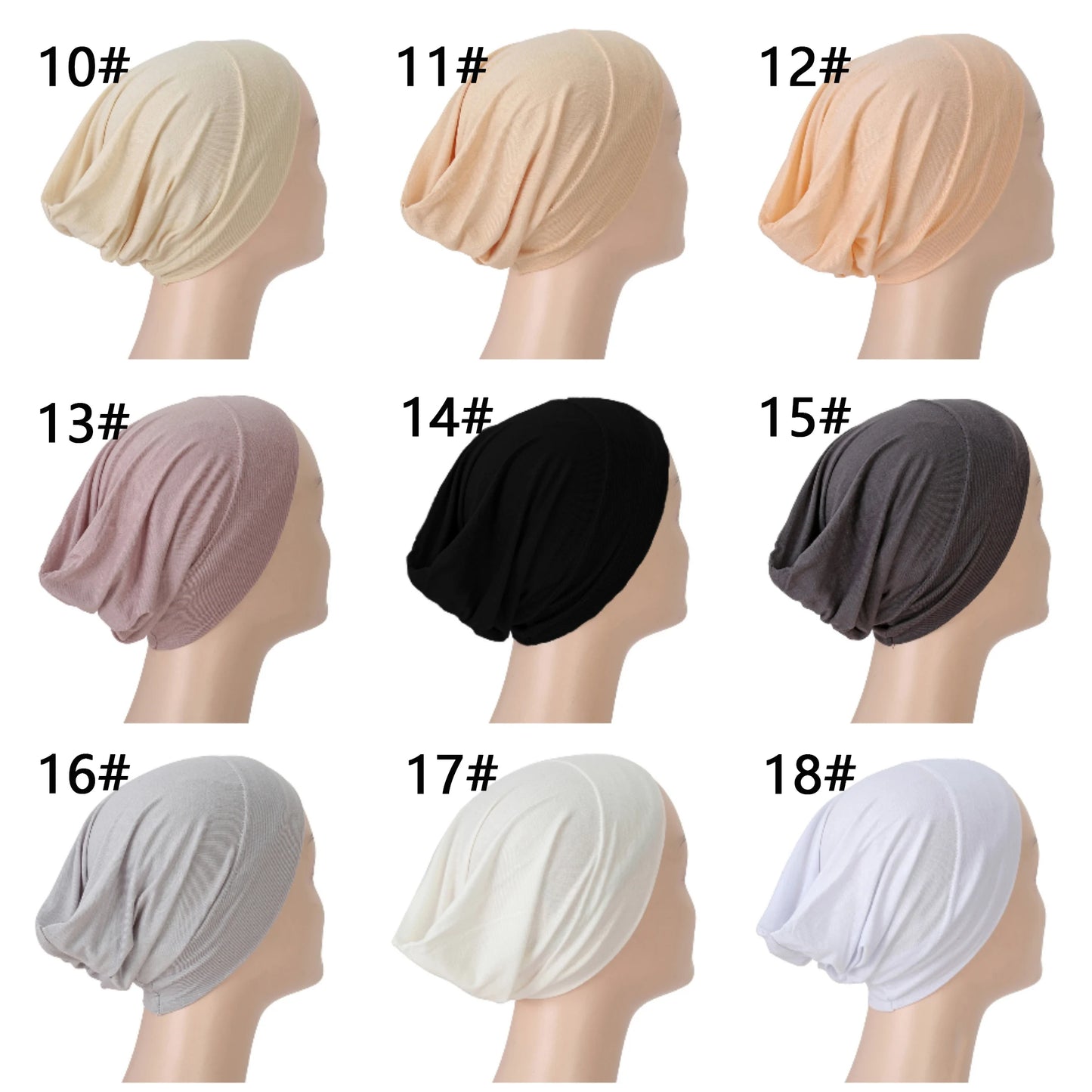 Islamic Black Sport Modal Hijab Undercap Abaya Hijabs For Woman Muslim Abayas Jersey Turbans Turban Instant Head Wrap Women Cap