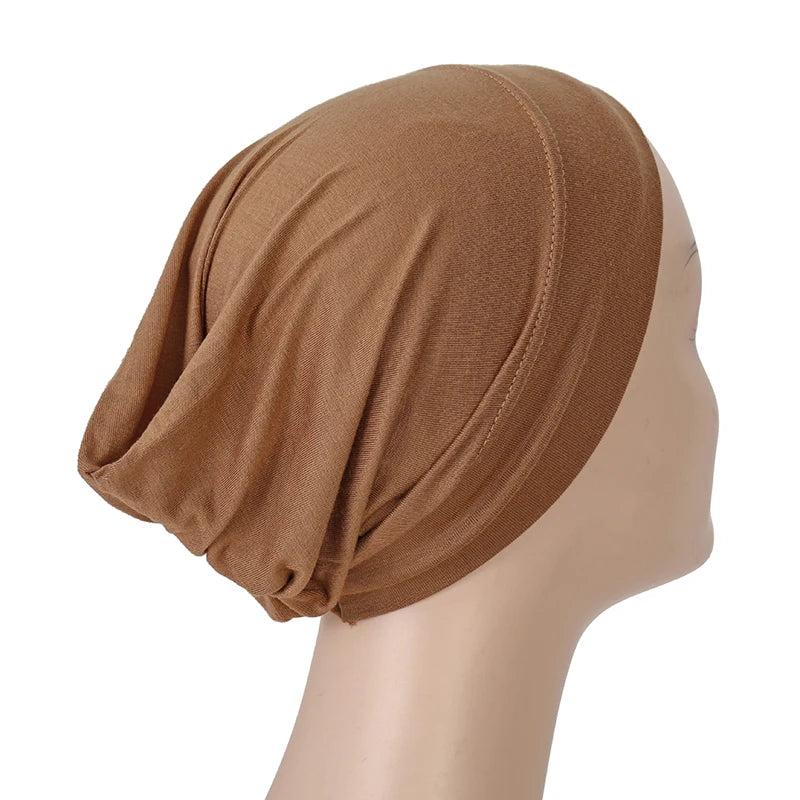 Islamic Black Sport Modal Hijab Undercap Abaya Hijabs For Woman Muslim Abayas Jersey Turbans Turban Instant Head Wrap Women Cap