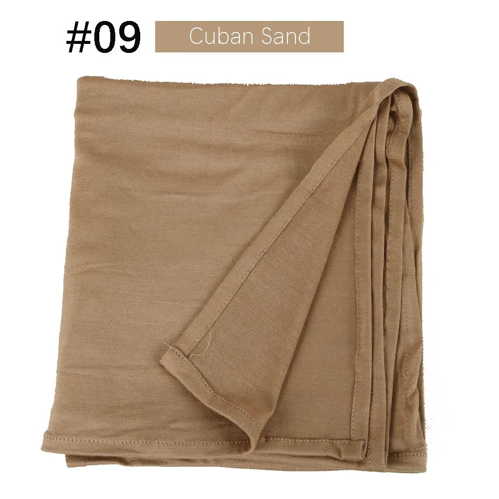 Musilim Women Strechy Jersey Hijab Good Stitch Stretch Jesey HIjabs Scarves Soft Turban Head Wraps HeadScarf