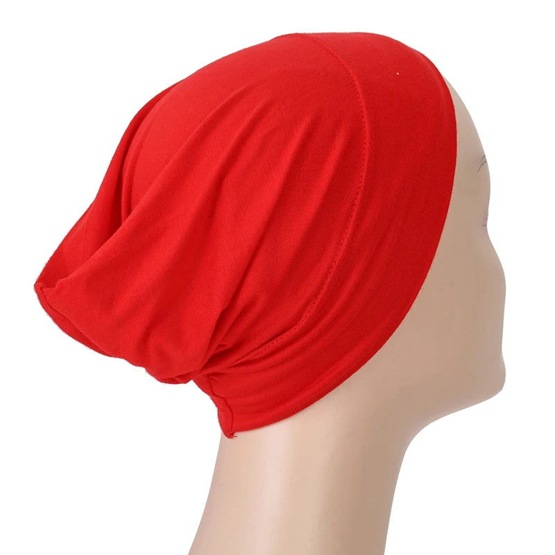Islamic Black Sport Modal Hijab Undercap Abaya Hijabs For Woman Muslim Abayas Jersey Turbans Turban Instant Head Wrap Women Cap