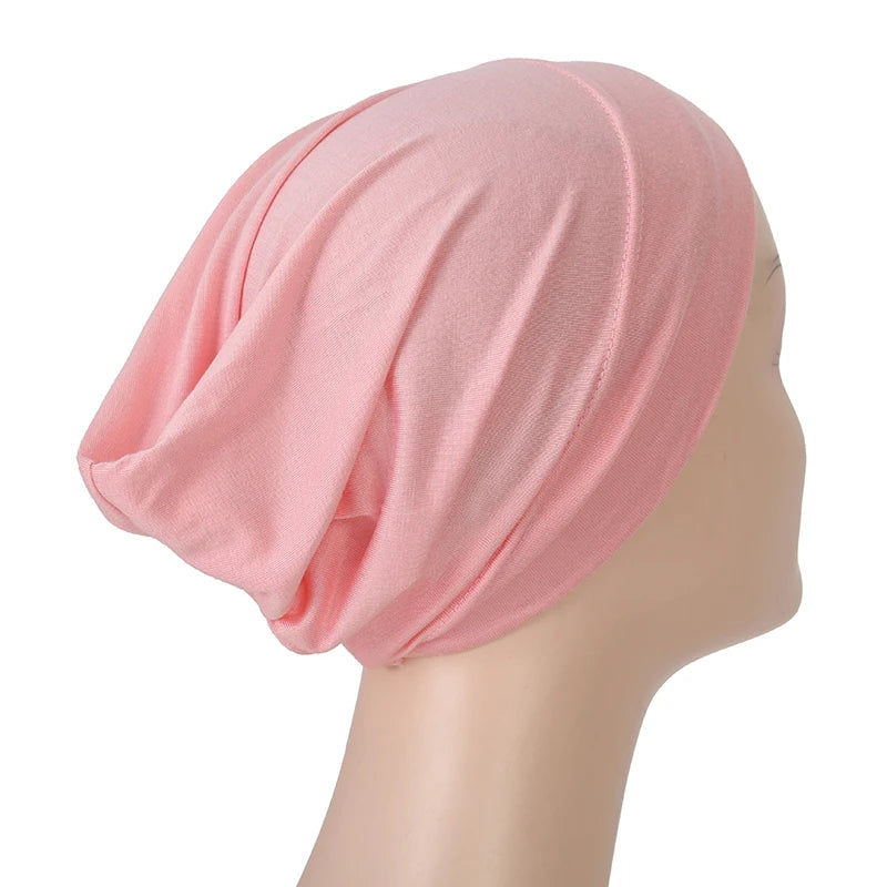 Islamic Black Sport Modal Hijab Undercap Abaya Hijabs For Woman Muslim Abayas Jersey Turbans Turban Instant Head Wrap Women Cap