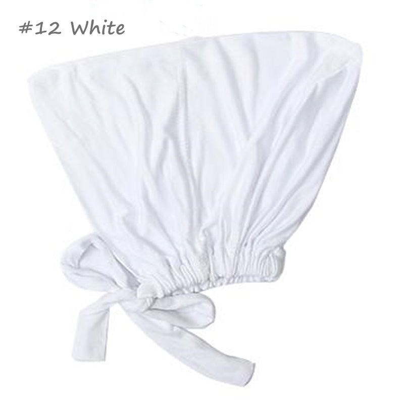 Inner Tie Back Hijab Cap Modal Turban Hat Inner Hijab Caps Islamic Underscarf Bonnet India Hat Female Headwrap Turbante Mujer