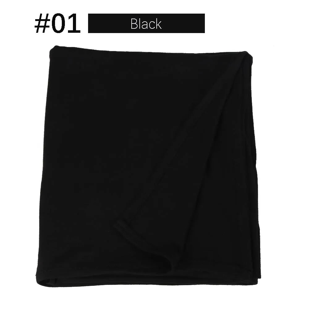 Musilim Women Strechy Jersey Hijab Good Stitch Stretch Jesey HIjabs Scarves Soft Turban Head Wraps HeadScarf