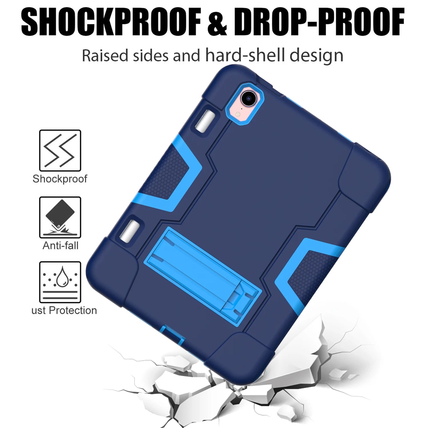 Armor Stand Case Universal For iPad Mini 7 (A17 Pro) 6 2024 2021 8.3inch A2995 A2996 A2567 A2568 A2569 3-Layers Shockproof Cover
