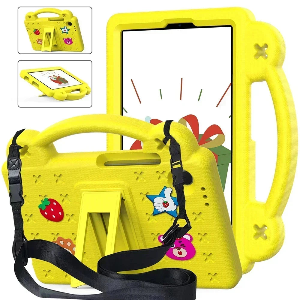 For Lenovo Tab P12 12.7 inch /Xiaoxin Pad Pro 12.7 inch TB-370FU TB-371FC Tablet Case Kids Multicolor Shockproof Shell
