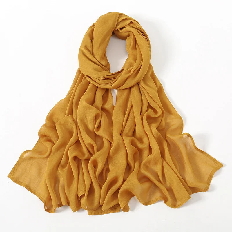 180*95cm Big Size Women Plain Solid Cotton Rayon Hijab Scarf Lady High Quality Wraps Shawls Muslim Modal Headband Islamic
