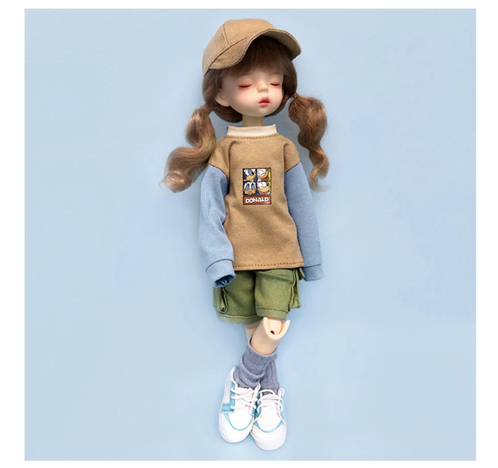 1/6 Doll Hat for Head Circumference 15-17cm 30cm BJD Baseball Cap Fisherman's Hat Fashion Doll Accessories