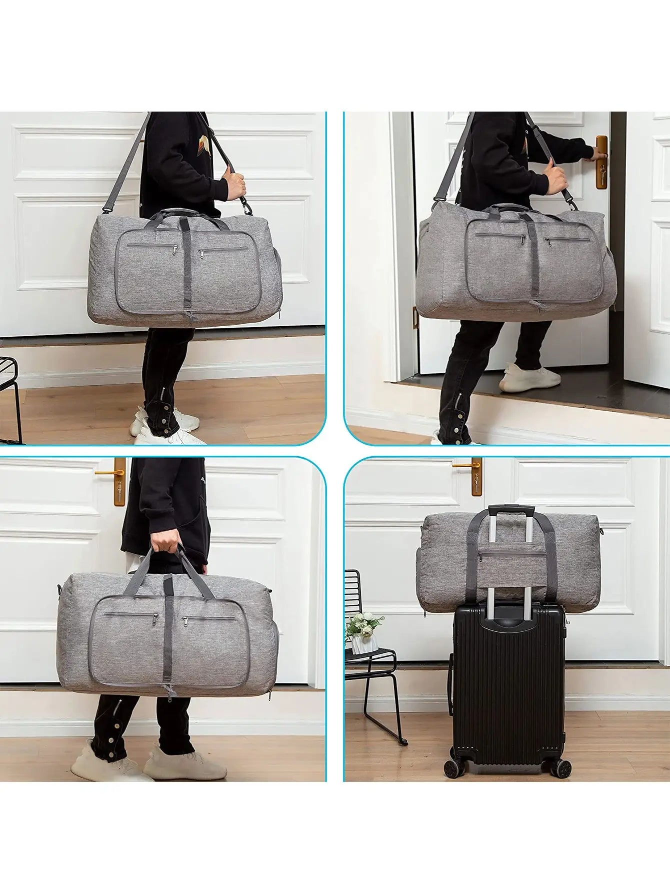 Travel Bag Handbags Large Capacity Carry On Luggage Bags Men Women Shoulder Outdoor Tote Weekend Waterproof Bag