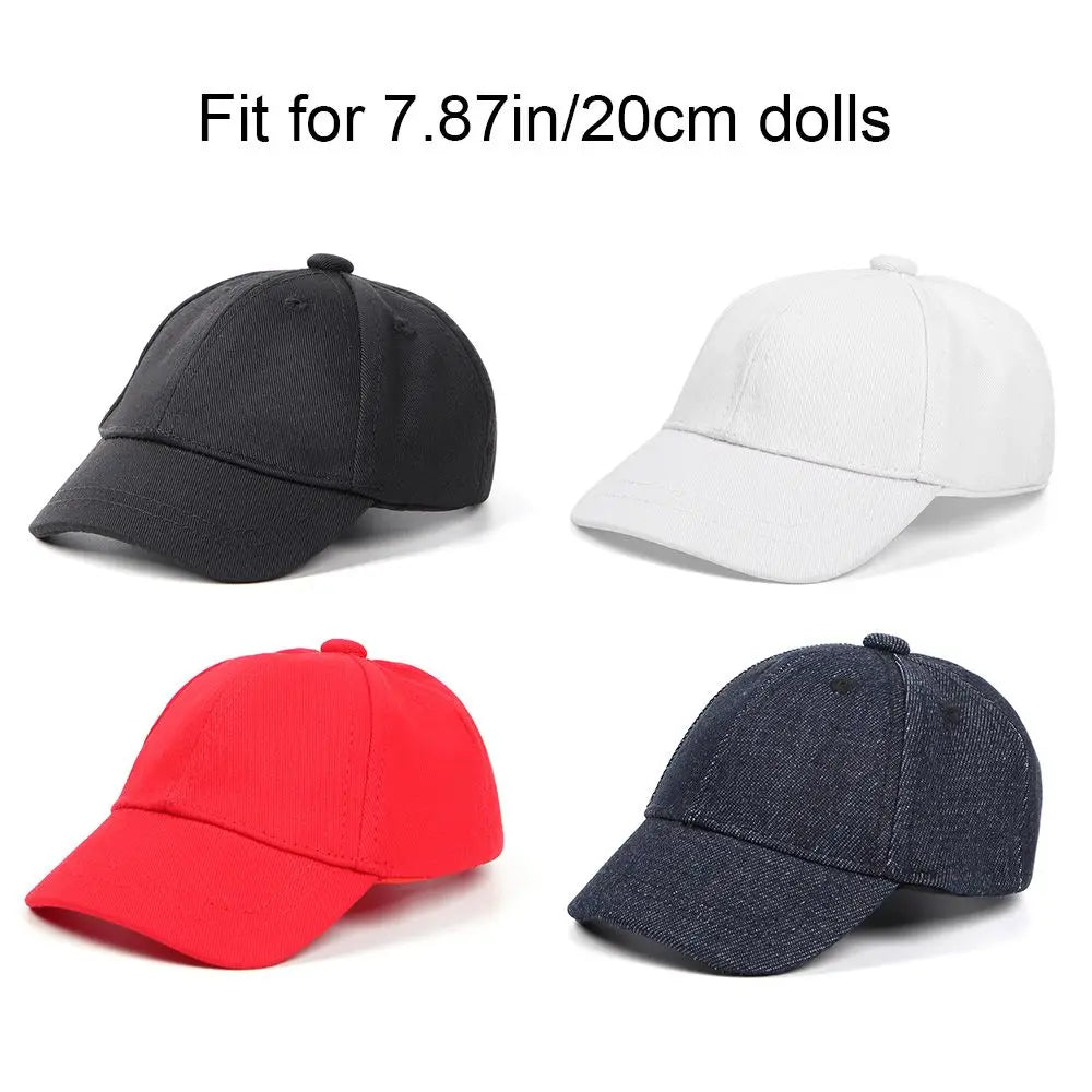 Accessories Doll Straw Hat Candy Color Doll Baseball Cap Fashion Caps 20cm Doll Hat Animal Casual Hat