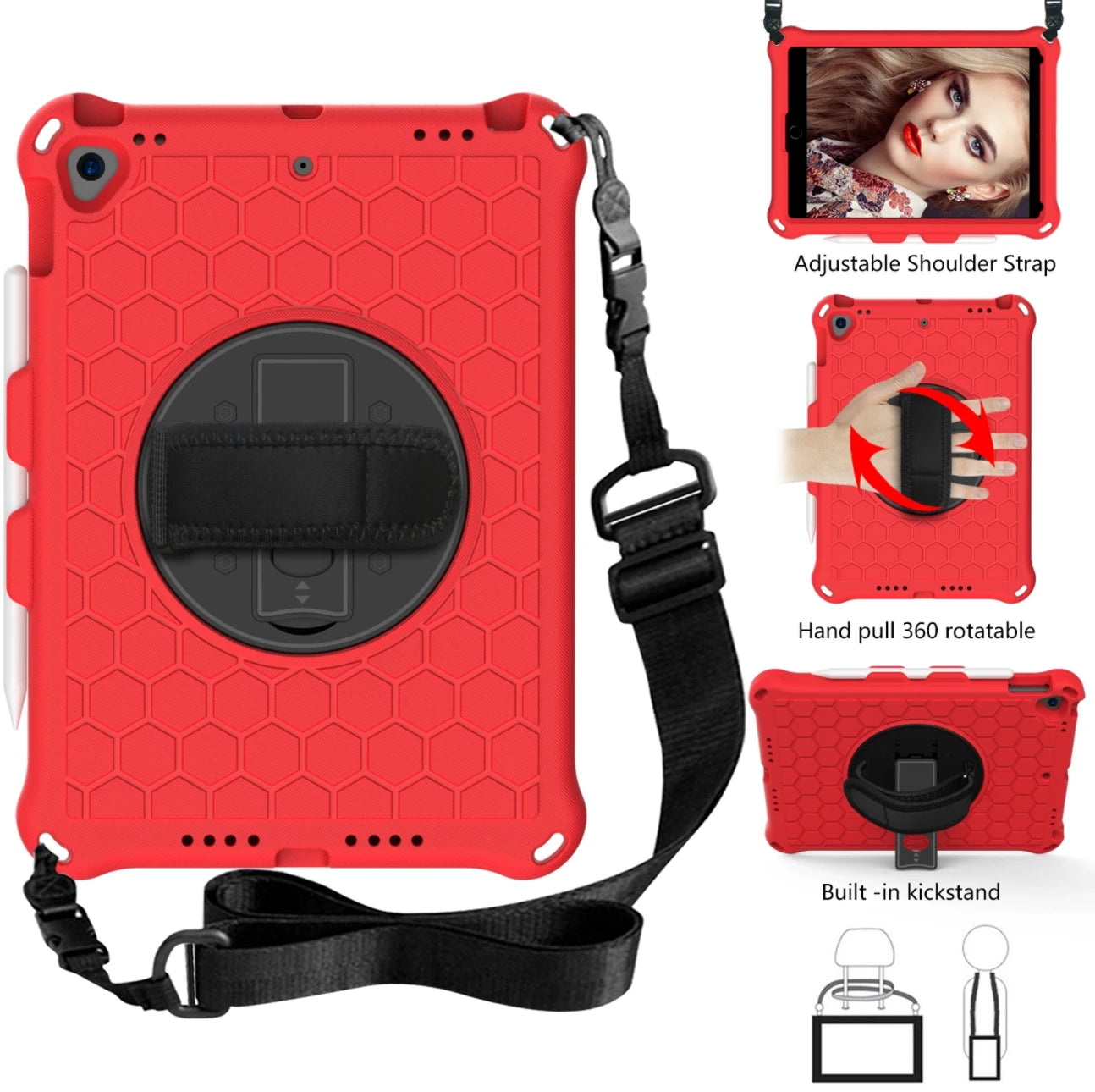 for Samsung Galaxy tablet case Tab S6lite SM-P620 2024 10.4inch P610 S5E T720 T500 T509 T510 T220 T307 T290 T295 360 spin skin