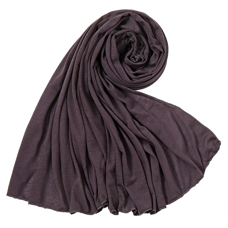 Multicolor Soft Cotton Muslim Headscarf Instant Jersey Hijab Full Cover Cap Wrap Scarf Islamic Shawls Women Turban Head Scarves