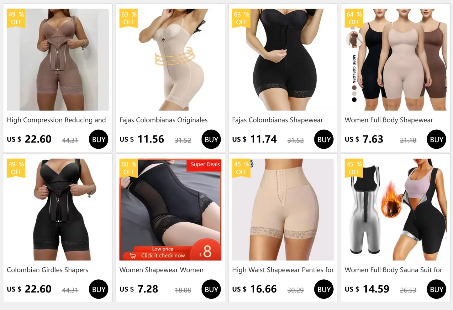 Women Full Body Shapewear Bodysuit for Belly Control Seamless Firm Waist Trainer Body Shaper Bodysuit