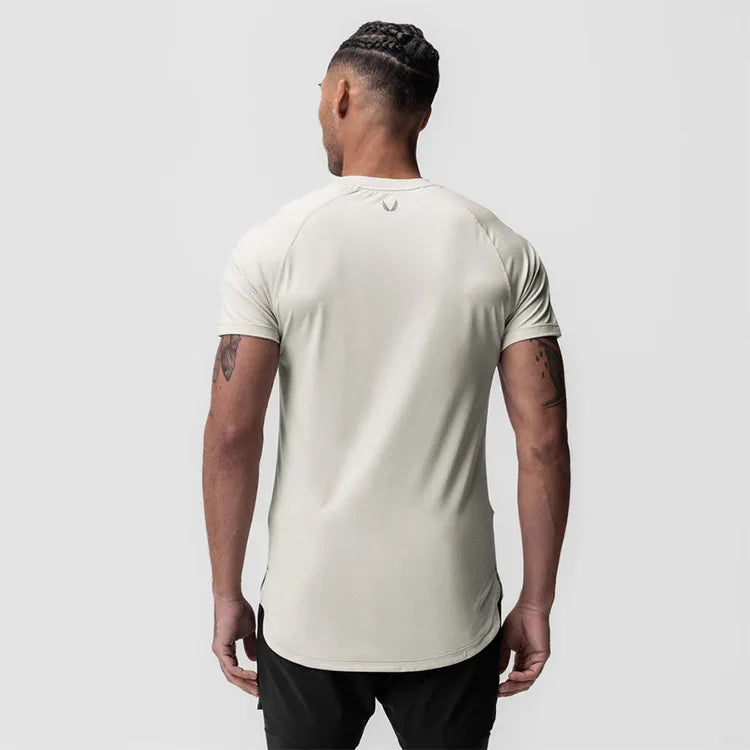 Gym Mens Summer Casual Skinny Compression T-Shirt Short Sleeve Tee Man Fitness Quick Dry Sport Sweatshirt Tops Workouts Clothing