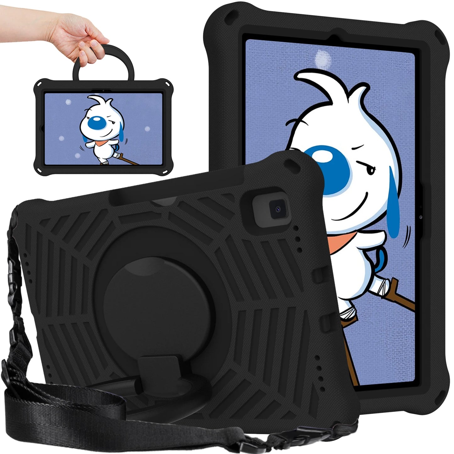 Kids Tablet Protective Case for Samsung Galaxy Tab A7 10.4 (2020) SM-T500/T505 Tab S6 10.5 Tab S5e 10.5 with Shoulder Strap