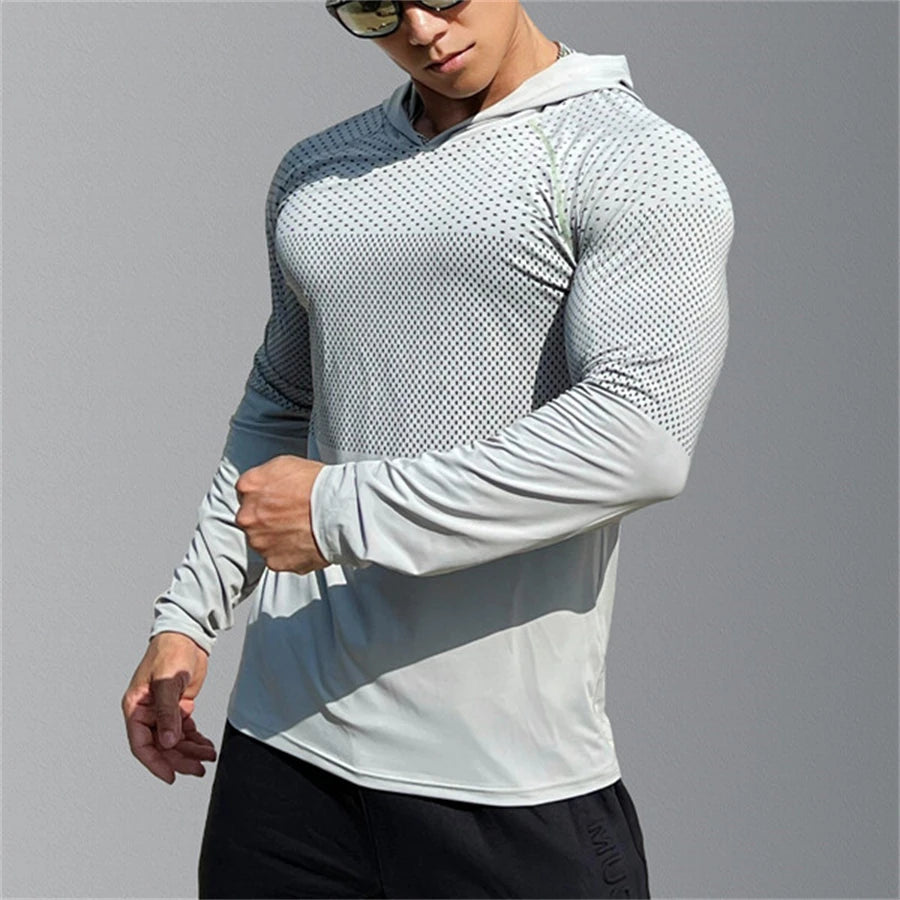 Men's Fitness Running Sports Hoodies Gym Joggers Hooded 2023 New Outdoor Sport Athletic Clothing Male Training Sweatshirt Tops